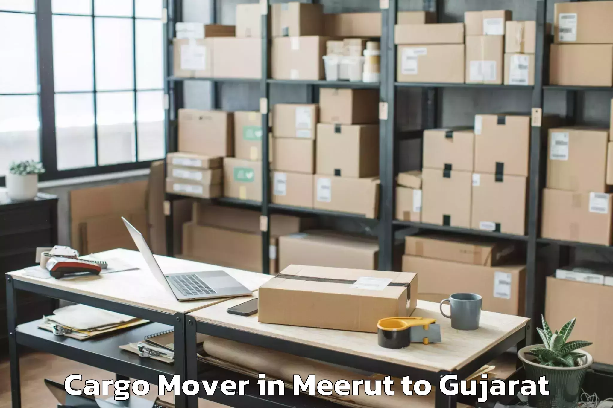 Leading Meerut to Saurashtra University Rajkot Cargo Mover Provider